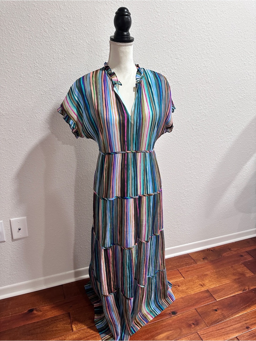 NWT Marie Oliver Farah Maxi Dress Summer Stripe Size Small $398